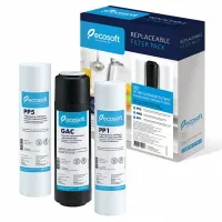 Комплект картриджів Ecosoft 1-2-3 для фільтрів зворотнього осмосу