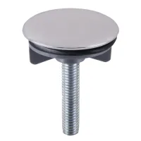 Заглушка для умивальника пластикова хромована