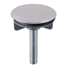 Заглушка для умивальника пластикова хромована