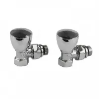 Комплект радіаторних кранів 1/2 /ХРОМ/Верх+Верх