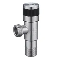 SOLONE Кран кутовий нерж 1/2"х1/2"