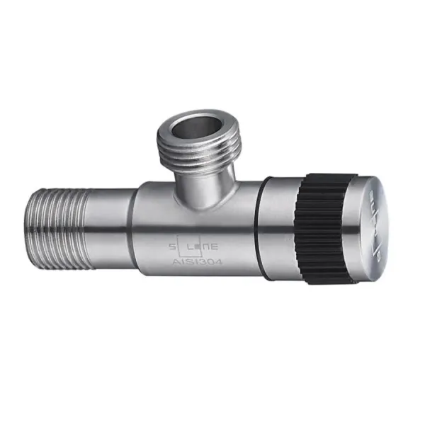 SOLONE Кран кутовий нерж 1/2"х1/2"