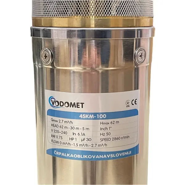 Насос глибинний вихровий GIDROTEH /0,75Kw H57 Q2,4 /10m кабель/З пультом