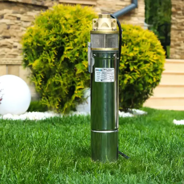 Насос глибинний вихровий ZEGOR /0,75Kw H58 Q2.7 /20m кабель/БЕЗ пульта/24міс.гарантія