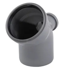 Коліно VSplast 110/45 з відводом 50мм (горизонтальне)