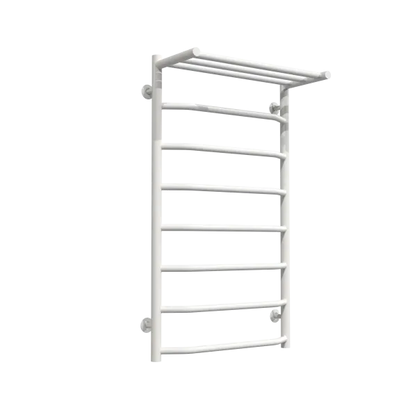 Рушникосушка Трапеція з поличкою 500*900 Deffi (біла, нижнє підкл.)