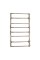 Рушникосушка 500*800 (нержавіюча сталь, нижнє підключення)