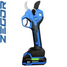 Акумуляторний електричний секатор ZEGOR 21v /до 40мм /24міс.гарантія