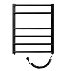 Рушникосушка електрична Heizung 660x550/ ЧОРНА / 135Вт /з терморегулятором