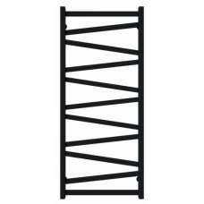 Рушникосушка Deffi Alpha 500*1200 (Чорний, нижнє підкл.)
