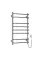 Рушникосушка електрична Симфонія нержавійка 480х800 (Права, 123Вт)