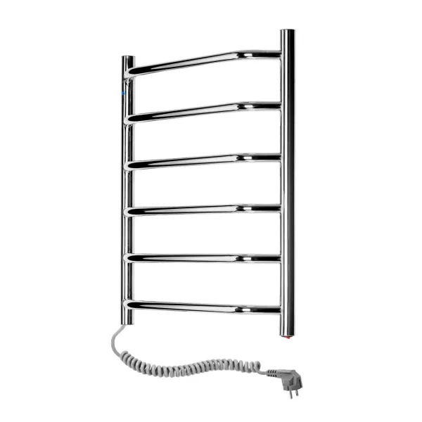 Рушникосушка електрична Блюз НЕРЖ 480х600 Sensor  (Ліва, 78Вт)