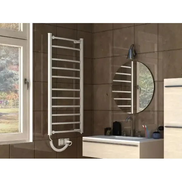 Рушникосушка електрична Heizung 1160x550/ БІЛА/ 187Вт /з терморегулятором