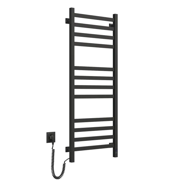 Рушникосушка електрична Авангард 480х1200 ЧОРНА Sensor (Права, 227Вт)