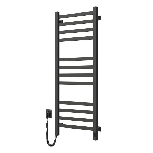 Рушникосушка електрична Авангард 480х1200 ЧОРНА Sensor (Права, 227Вт)