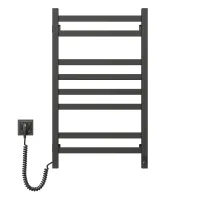 Рушникосушка електрична Авангард 480х800 ЧОРНА  Sensor (Ліва, 152Вт)