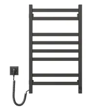 Рушникосушка електрична Авангард 480х800 ЧОРНА  Sensor (Ліва, 152Вт)