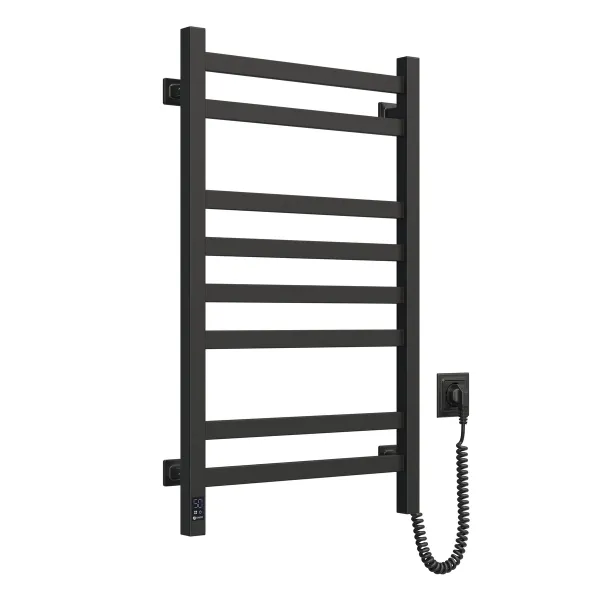 Рушникосушка електрична Авангард 480х800 ЧОРНА  (Ліва, 152Вт)