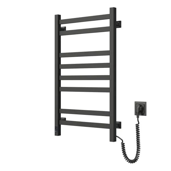 Рушникосушка електрична Авангард 480х800 ЧОРНА  (Ліва, 152Вт)