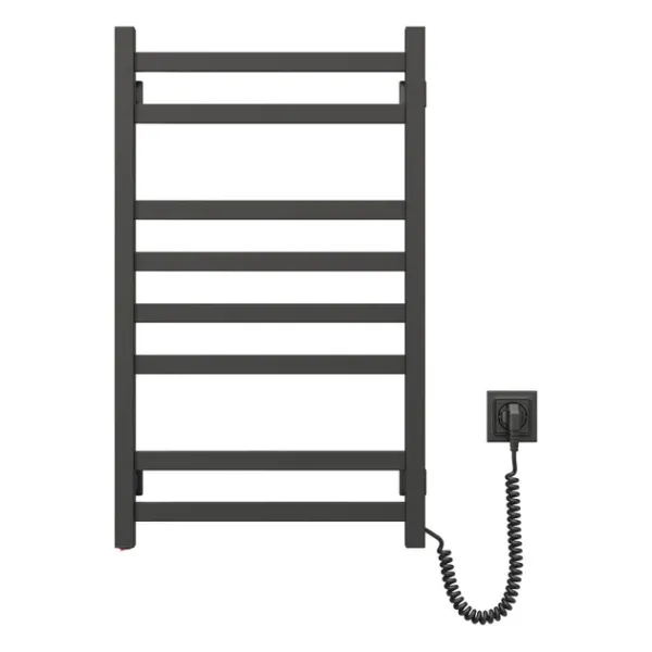 Рушникосушка електрична Авангард 480х800 ЧОРНА  Sensor (Права, 152Вт)