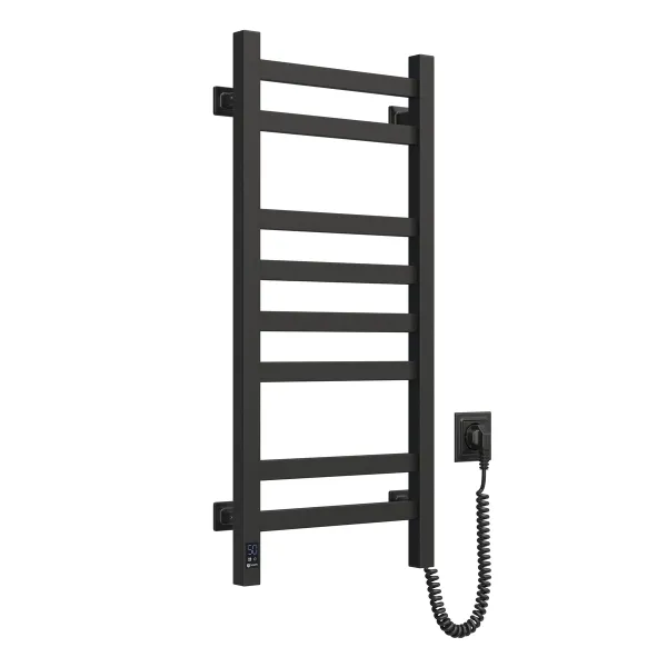 Рушникосушка електрична Авангард 360х800 ЧОРНА Sensor (Права, 107Вт)