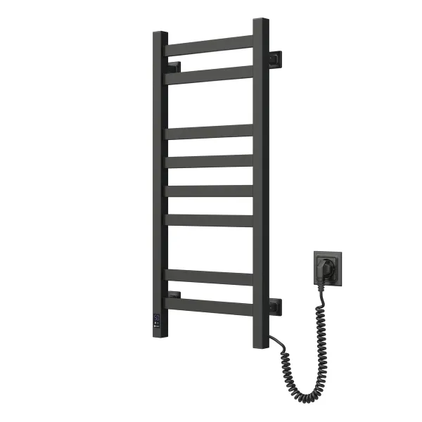 Рушникосушка електрична Авангард 360х800 ЧОРНА Sensor (Права, 107Вт)