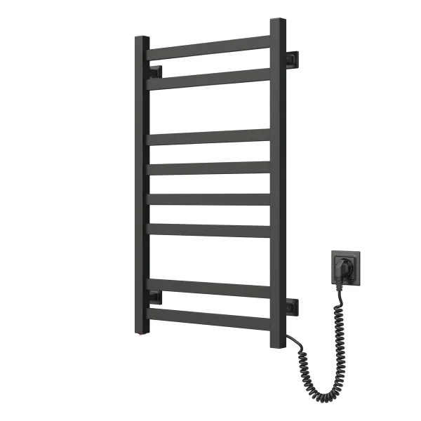 Рушникосушка електрична Авангард 480х800 ЧОРНА  (Права 152Вт)