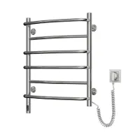 Рушникосушка електрична Омега нержавійка 530х600 Sensor (Права, 88Вт)