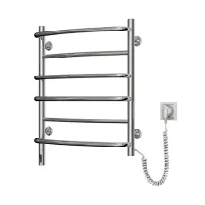 Рушникосушка електрична Омега нержавійка 530х600 Sensor (Права, 88Вт)