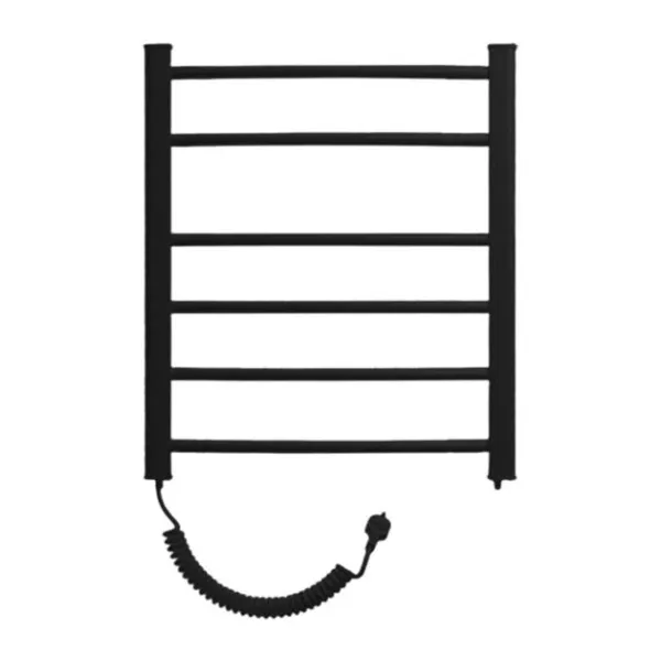 Рушникосушка електрична Heizung 660x550/ ЧОРНА / 97Вт /з терморегулятором