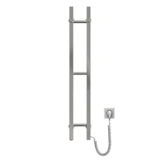 Рушникосушка електрична  нержавійка Сілует Квадро 160/1000 права