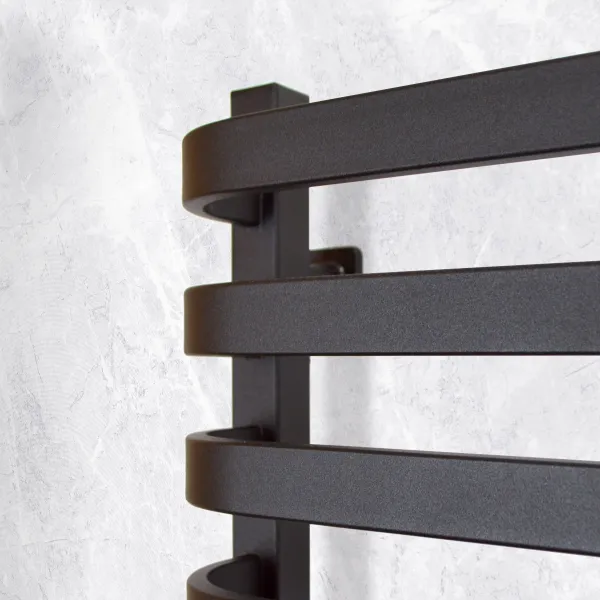 Рушникосушка електрична Stugna  480х1200 ЧОРНА Sensor (Права, 102Вт)