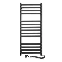 Рушникосушка електрична Stugna  480х1200  ЧОРНА Sensor (Ліва, 348Вт)