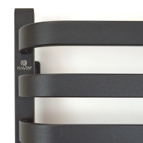 Рушникосушка електрична Stugna  480х1200  ЧОРНА Sensor (Ліва, 348Вт)