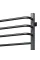 Рушникосушка електрична Грандіс  480х1200 ЧОРНАSensor (Ліва, 346Вт)