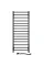 Рушникосушка електрична Грандіс  480х1200 ЧОРНАSensor (Ліва, 346Вт)