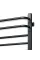 Рушникосушка електрична Грандіс  480х800 ЧОРНА Sensor (Ліва, 223Вт)