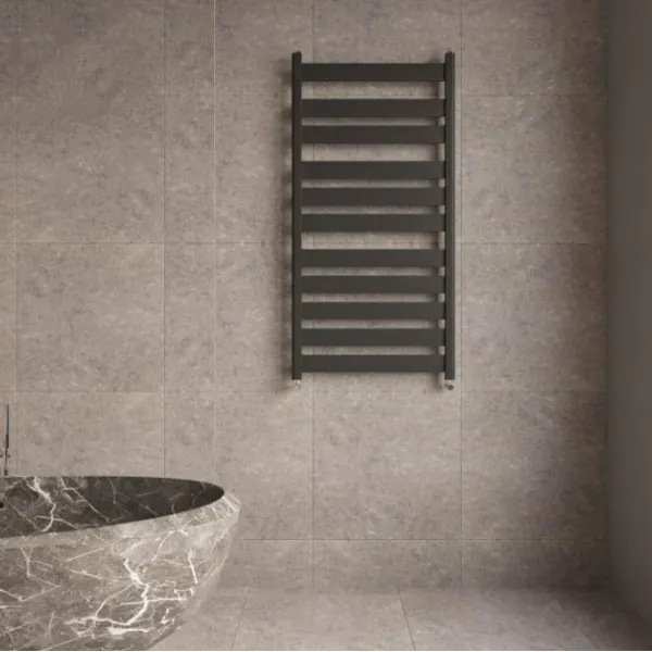 Рушникосушка Париж 565*550 ЧОРНА /610Вт/Heizung