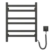 Рушникосушка електрична Авангард 480*600 ЧОРНА Sensor ( Права, 110Вт)