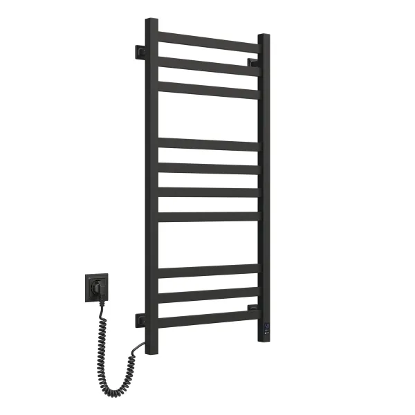 Рушникосушка електрична Авангард 480х1000 ЧОРНА Sensor (Права, 152Вт)