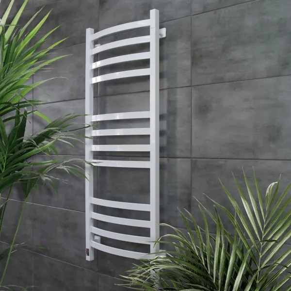 Рушникосушка електрична Avalon  480х1200 Біла Sensor (Ліва, 238Вт)