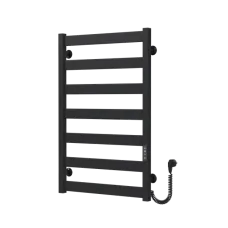 Електрична рушникосушка Harmony 500*800 Deffi (Чорна, праве підкл.)