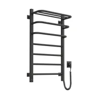 Рушникосушка електрична FORTIS   480х800 ЧОРНА  Sensor (Ліва, 152Вт)