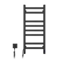 Рушникосушка електрична Авангард 360х800 ЧОРНА Sensor (Ліва 107Вт)