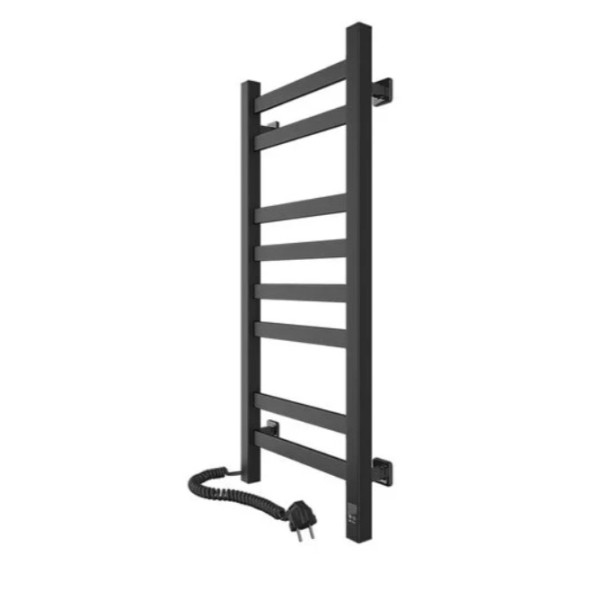 Рушникосушка електрична Авангард 360х800 ЧОРНА Sensor (Ліва 107Вт)