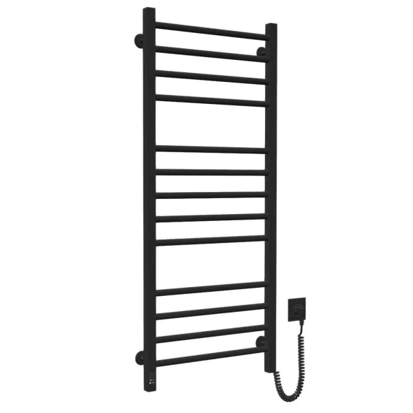 Рушникосушка електрична Класік Квадро 500*1200 ЧОРНА  Sensor ліва
