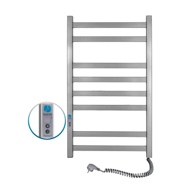 Рушникосушка електрична Авангард нержавійка САТИН 480х800  Sensor (Ліва, 112Вт)