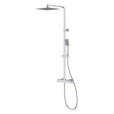 Душова колона BARI квадратна з термостатичним змішувачем хром