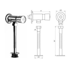 Кран-дозатор для пісуара Solomon