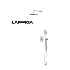 Комплект для ванни та душу прихованого монтажу зі змішувачем, Хром B342 LARGA